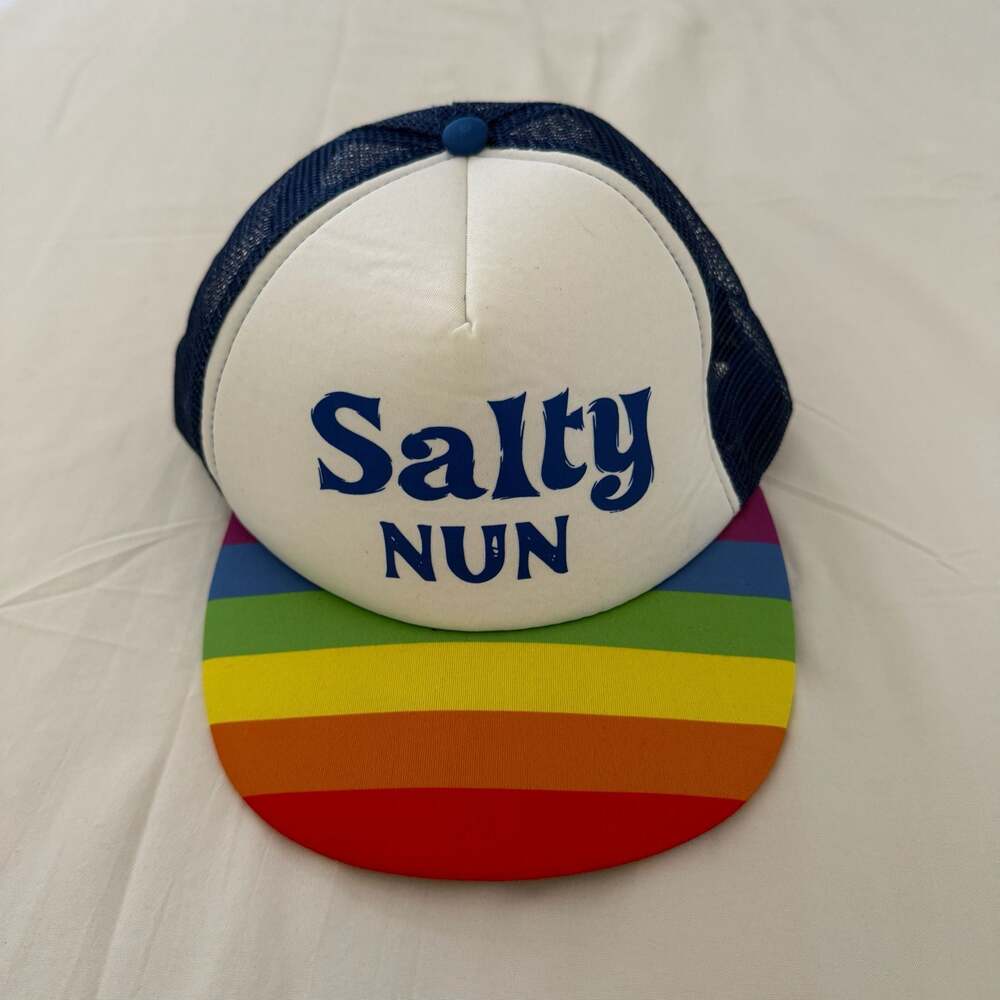 HitWear "Salty Nun" Rainbow Brim Trucker Hat Pride